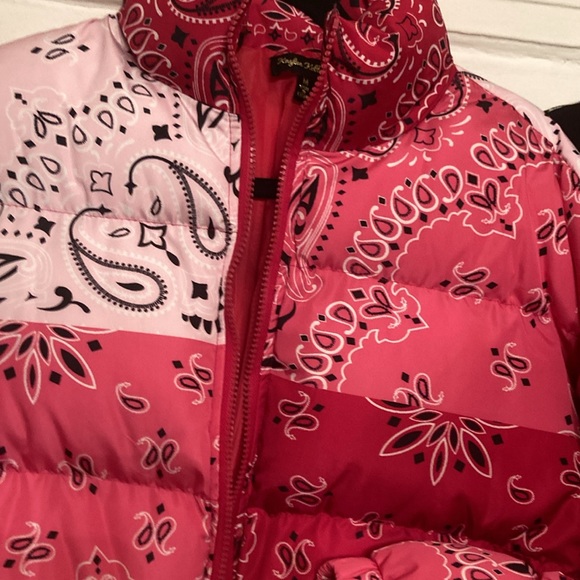 Multi color cropped puffer jacket - Picture 9 of 12